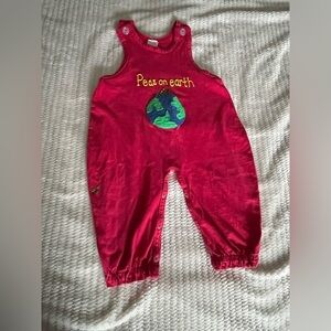 GK Red Kids Bodysuit with Earth Design